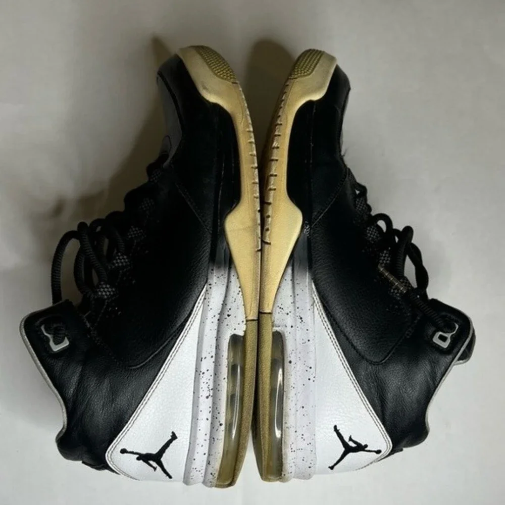 2014 Air Jordan Nike Flight Black And White Sneakers Sz12 Men’s Style 705155-010
